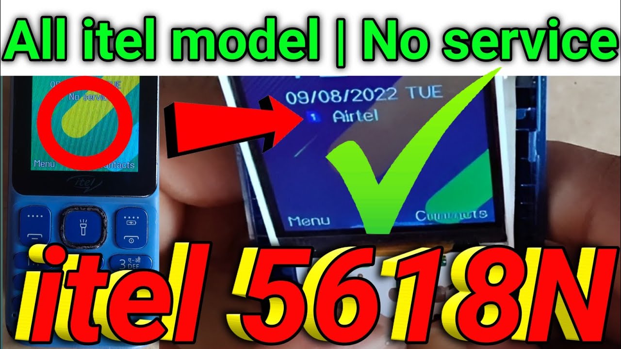 keypad mobile no service problem || itel 5618 network problem solution || itel no service problem