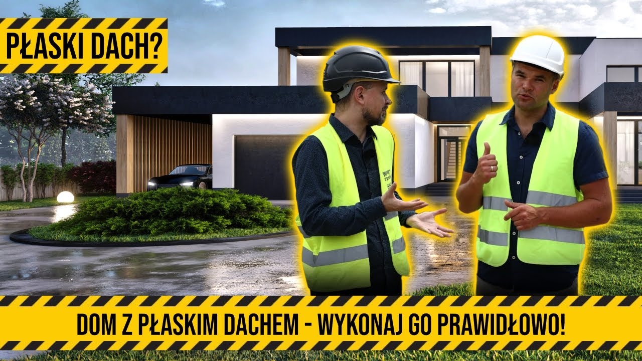 Płaski dach. Dom z płaskim dachem? W jakiej technologii wykonać, czym izolować, jak użytkować? #dom