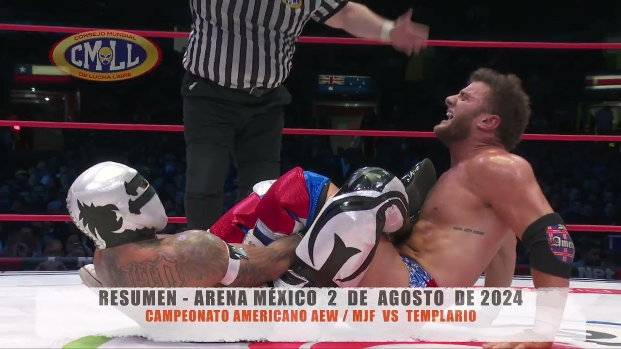 CMLL - CAMPEONATO AMERICANO AEW / MJF  VS  TEMPLARIO / ARENA MÉXICO / 02-08-24