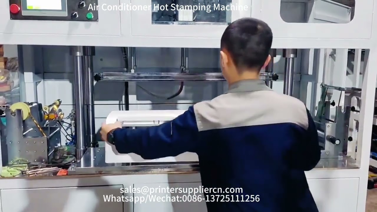 Air Conditioner Cover Hot Stamping Machine, Air Conditioner Covet Foil Printing Machine