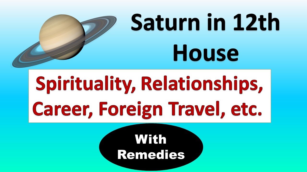 Saturn in 12th House & Remedies- Spirituality, Relationships, Marriage, Career? | Vedic Astrology