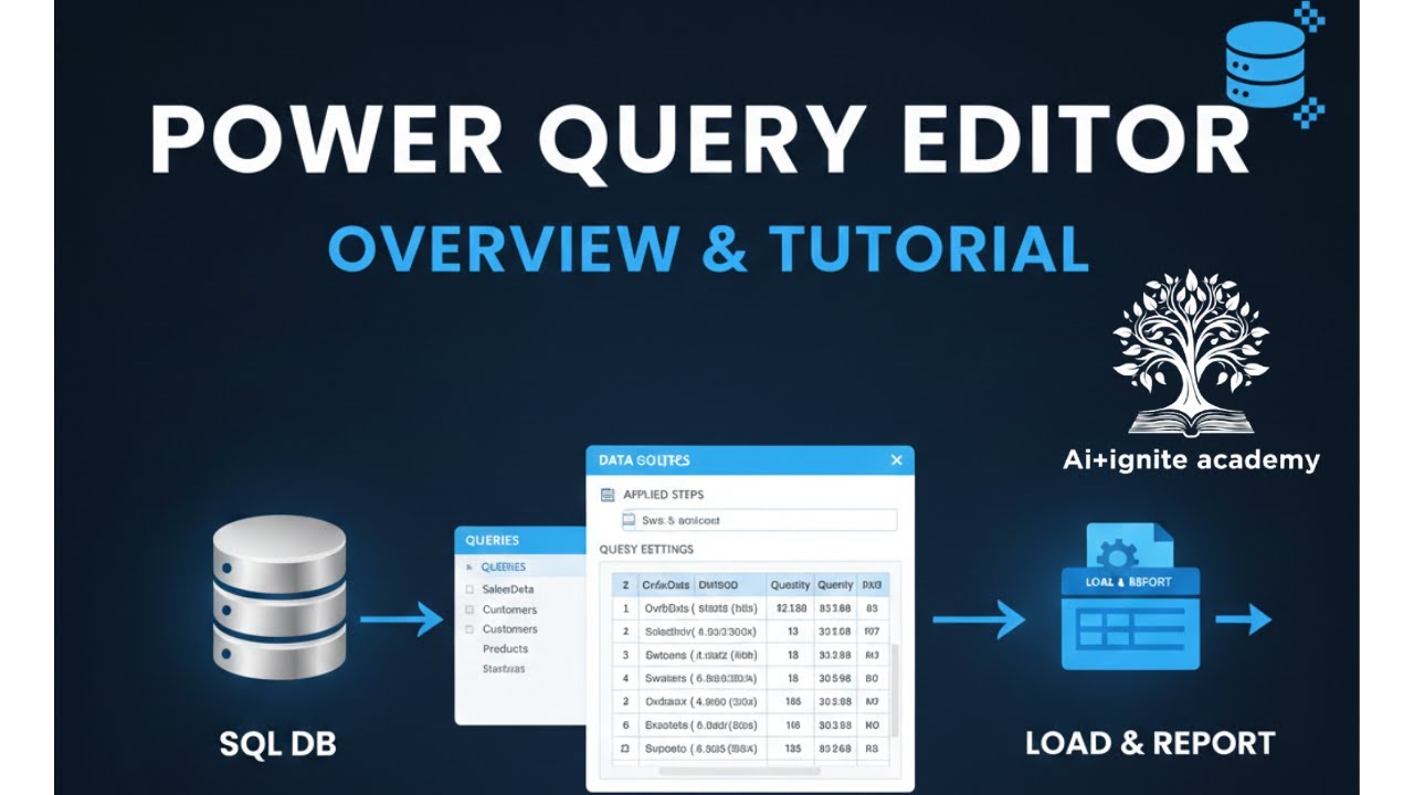 Overview of power query editor AI+Ignite Academy