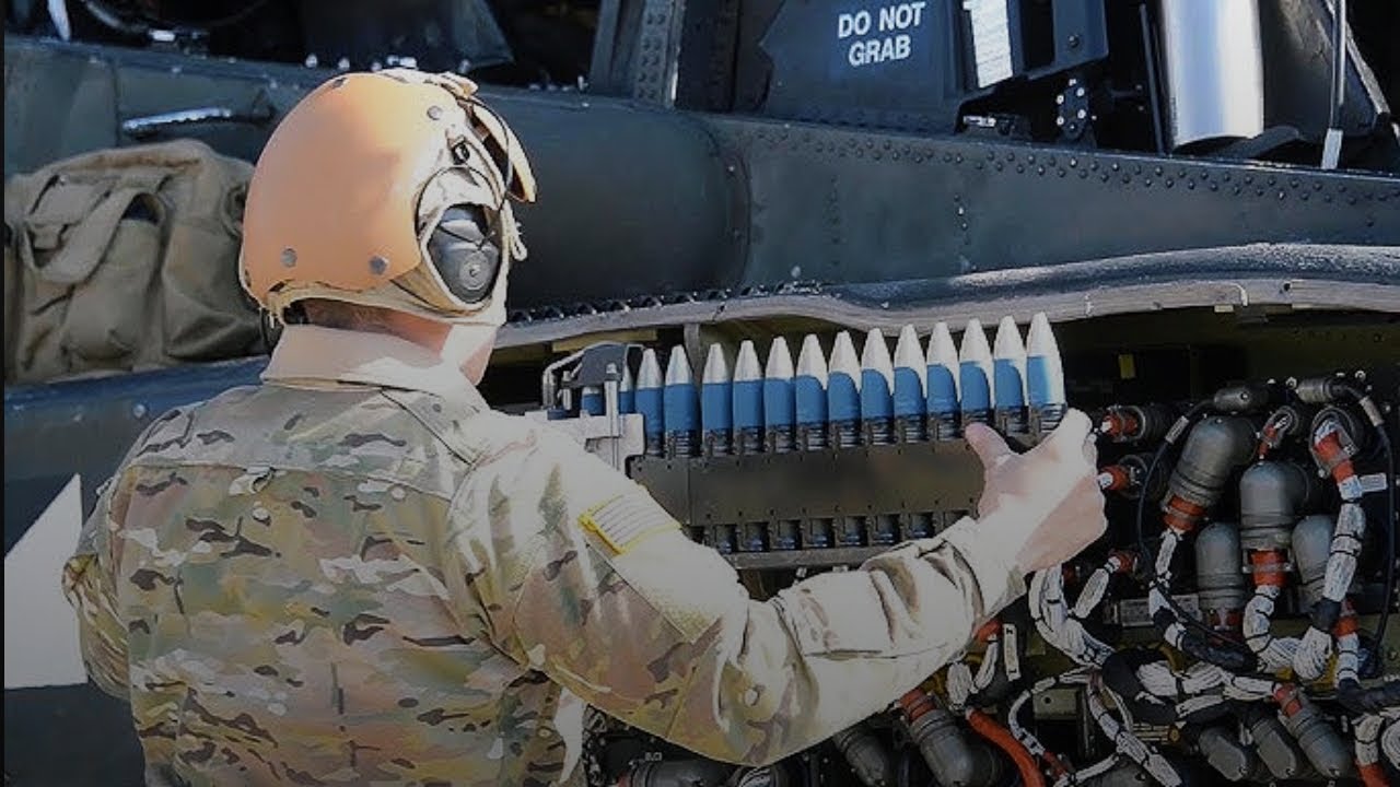 AH-64D Apache Longbow Pre-Flight Maintenance | Inside US Army Attack Helicopter Preparation