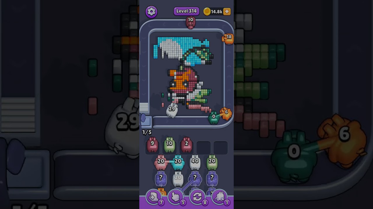 Pixel Flow — hard level 314