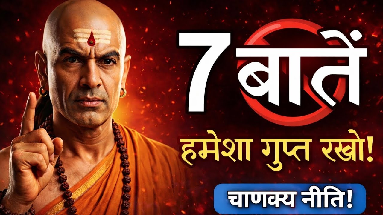 💯कोई कितना भी खास क्यों ना हो, ये 7 बातें कभी किसी को मत बताना - Chankya Niti🔥