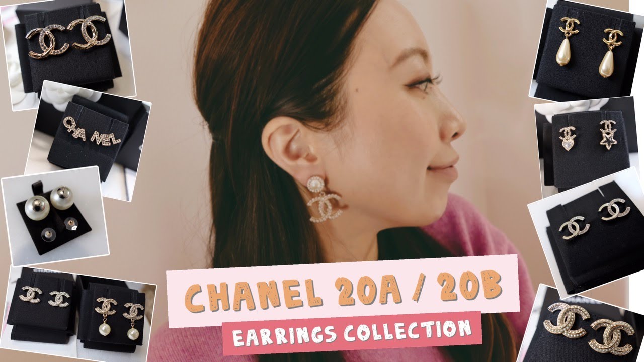 CHANEL💎 Earrings Collection 20A 20B Costume Jewellery 🍭14 pairs Mod shots with details Métiers d’art