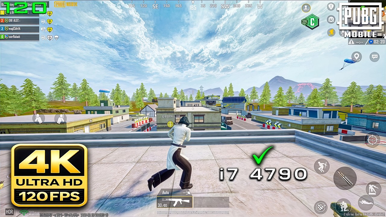 REAL 4K PUBG MOBILE FULL GAMEPLAY 😤 | 3840x2160 Ipad View+ MAX Graphics | i7 4th + GTX 1070 |