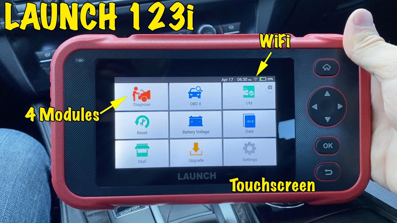 Launch 123i Scanner Review - 4 Module Diagnostics Tool, WiFi, Touchscreen