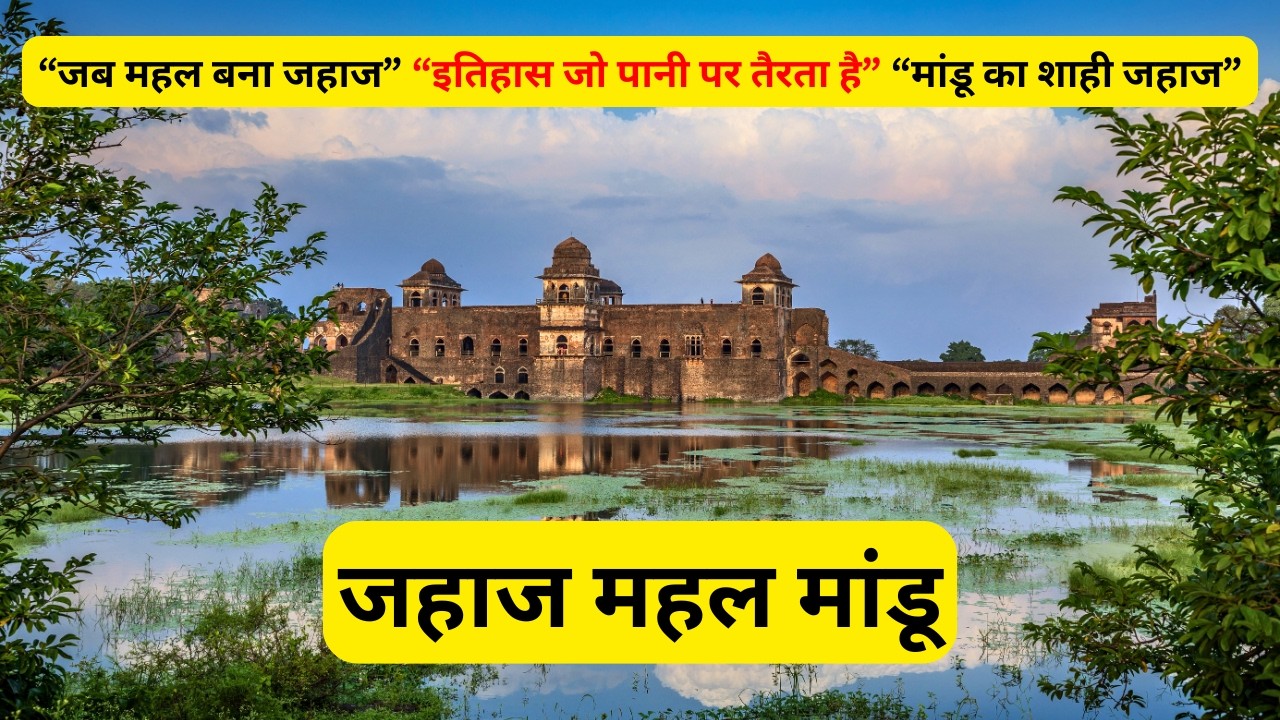 जहाज महल मांडू मध्य प्रदेश  Mandu Jahaz Mahal MP India