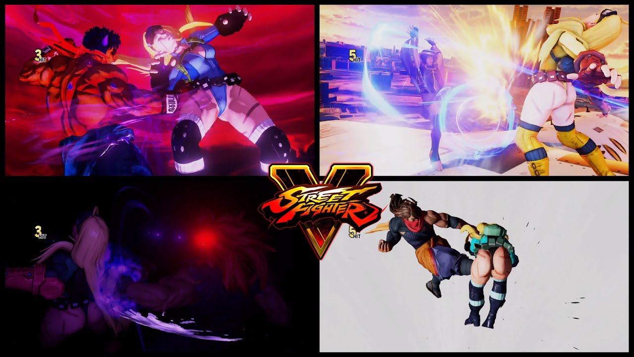 Street Fighter| All characters critical art on Cammy ( battle outfit)