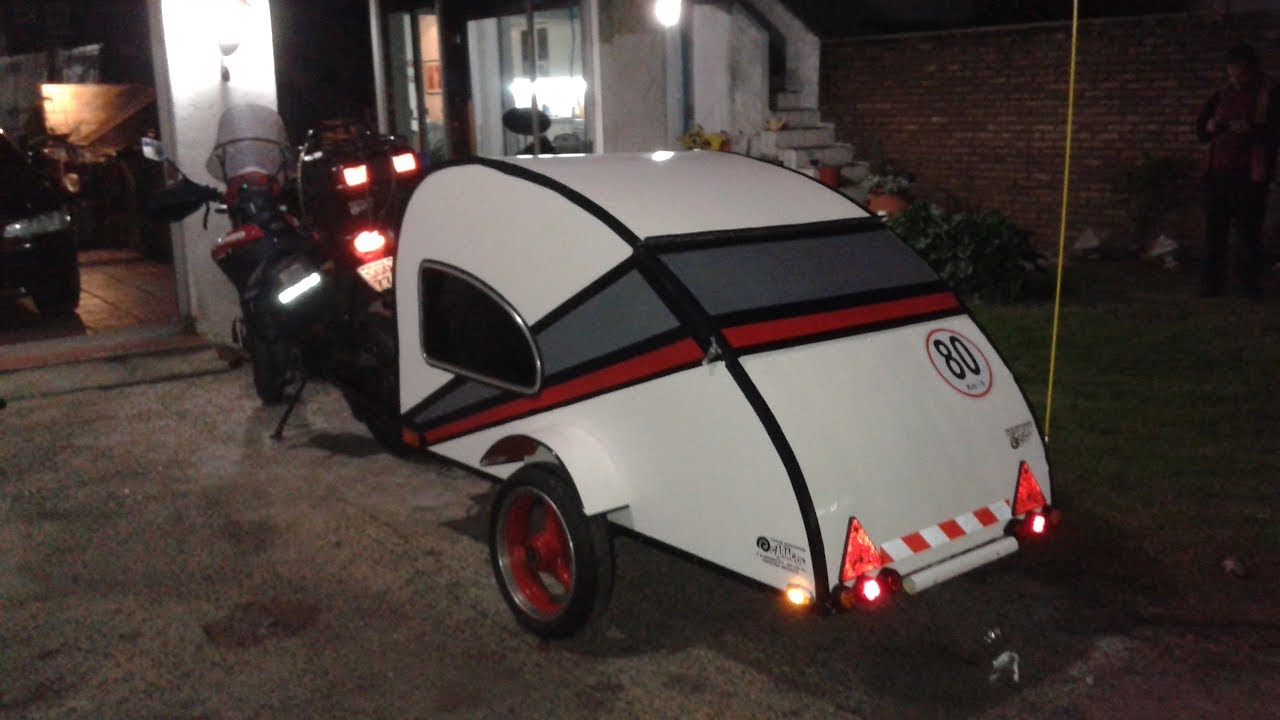 mini casa rodante para moto