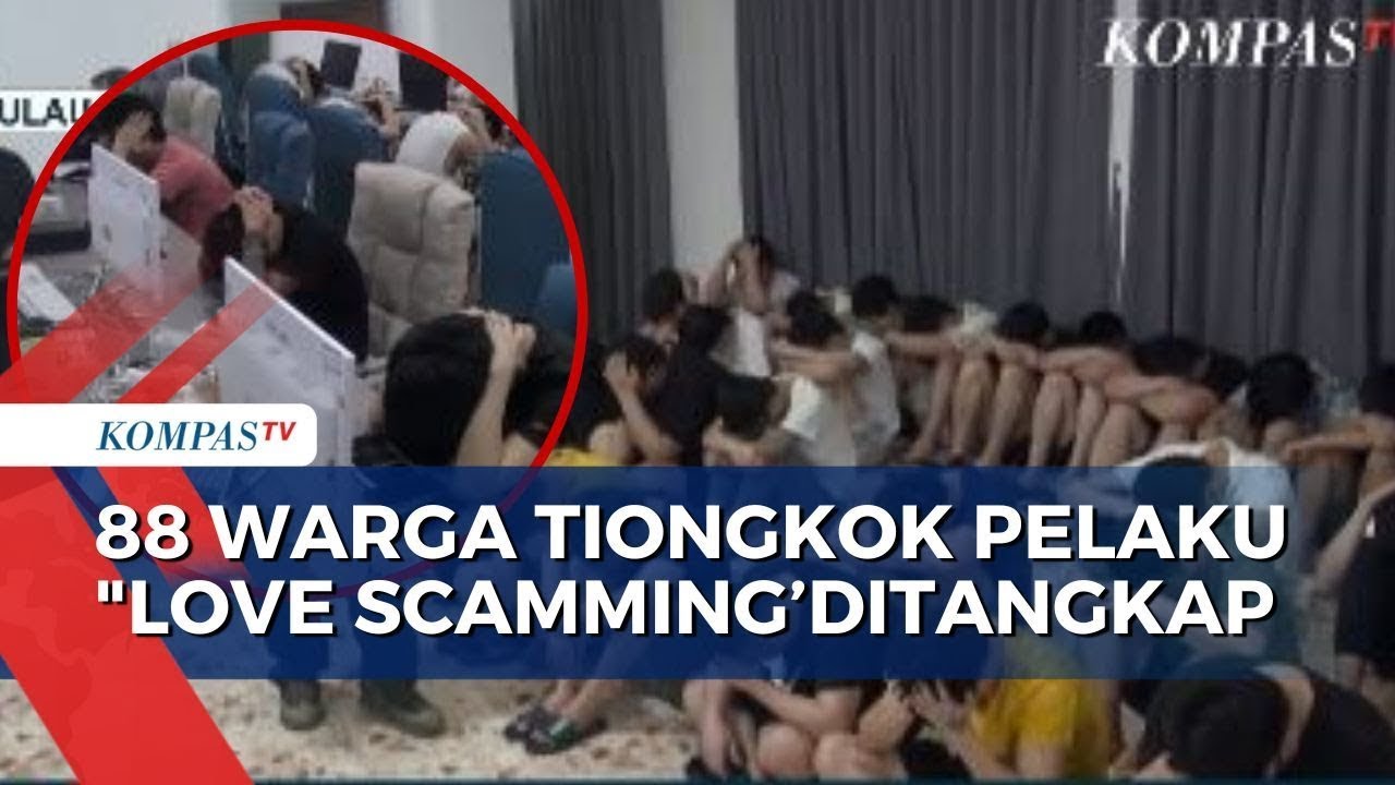 88 Warga Negara Tiongkok Ditangkap Atas Kasus Love Scamming Alias Penipuan Berkedok Asmara