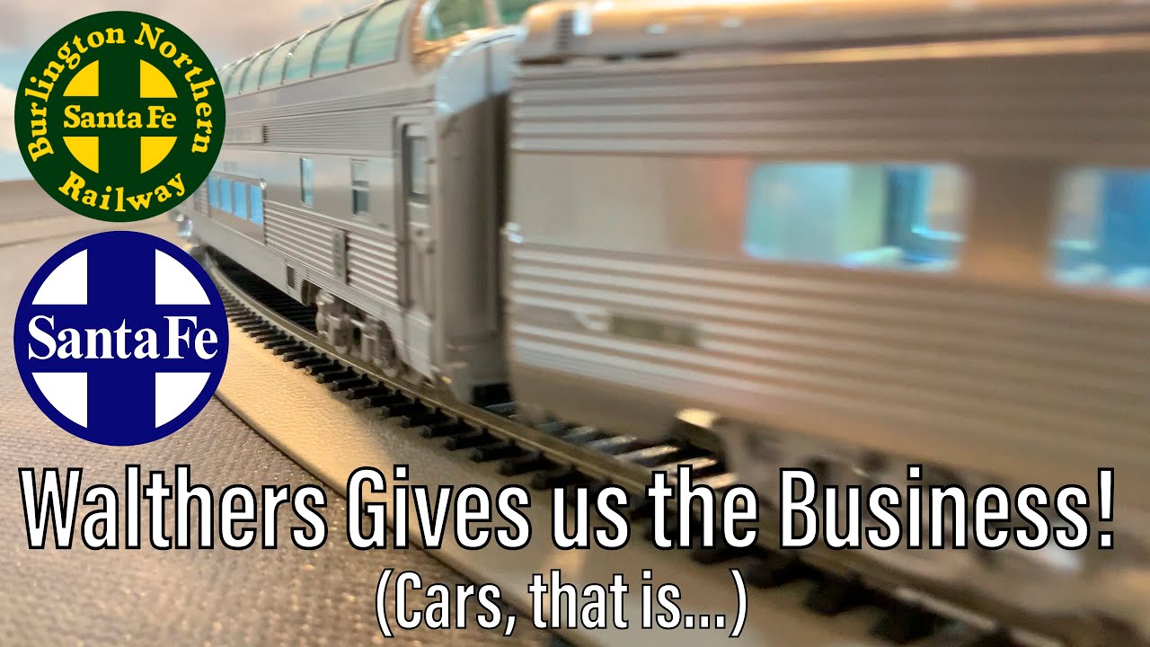 Quick Unboxing and Review: Walthers Proto ATSF / BNSF Business Train w/Special Guest BLI AC6000