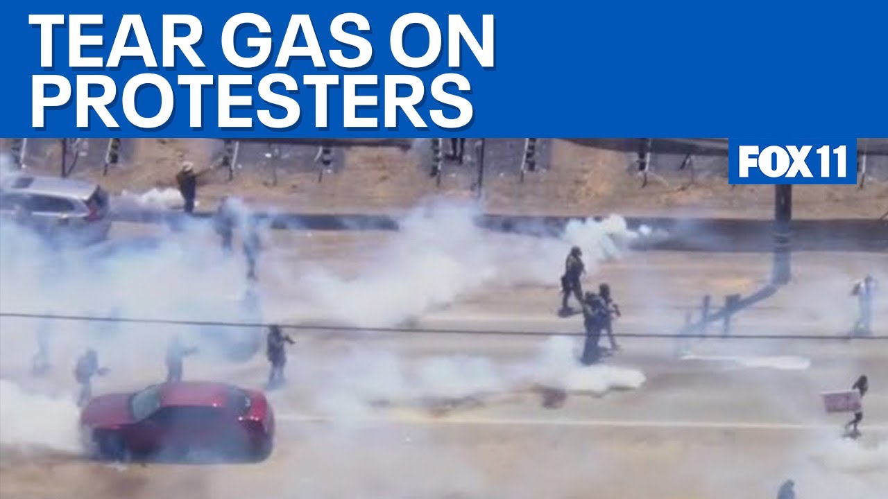 ICE raid in Camarillo: Feds tear gas protesters, drive through crowd  | FOX 11 LA