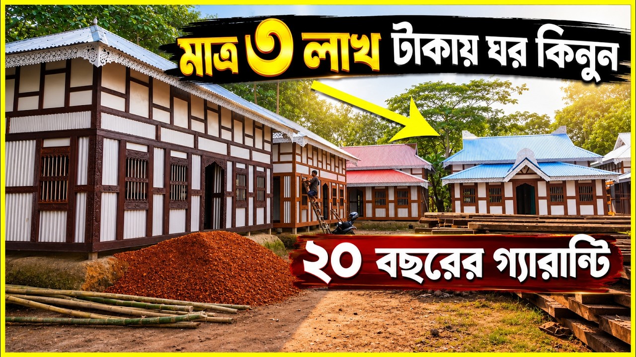 ঘরের হাট🔥মাএ ৩ লাখ টাকায় ঘর কিনুন // ২০ বছরের গ্যারান্টি // Yasin Vlogs