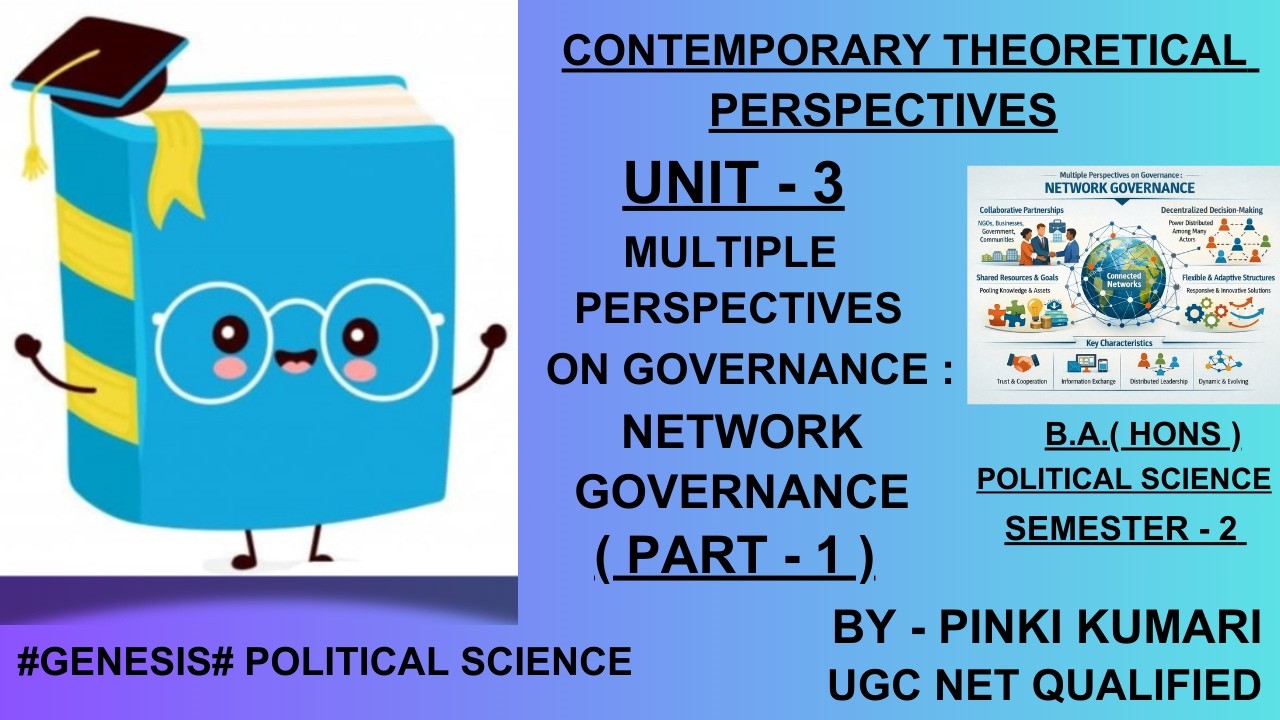 MULTIPLE PERSPECTIVES ON GOVERNANCE : NETWORK GOVERNANCE | PART - 1 | B.A.( HONS ) POLITICAL SCIENCE
