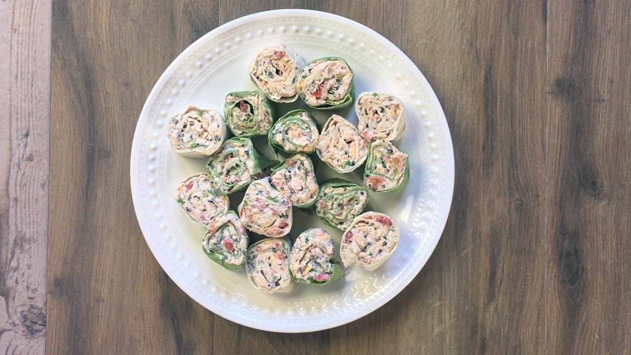 Southwest Chicken Tortilla Pinwheels