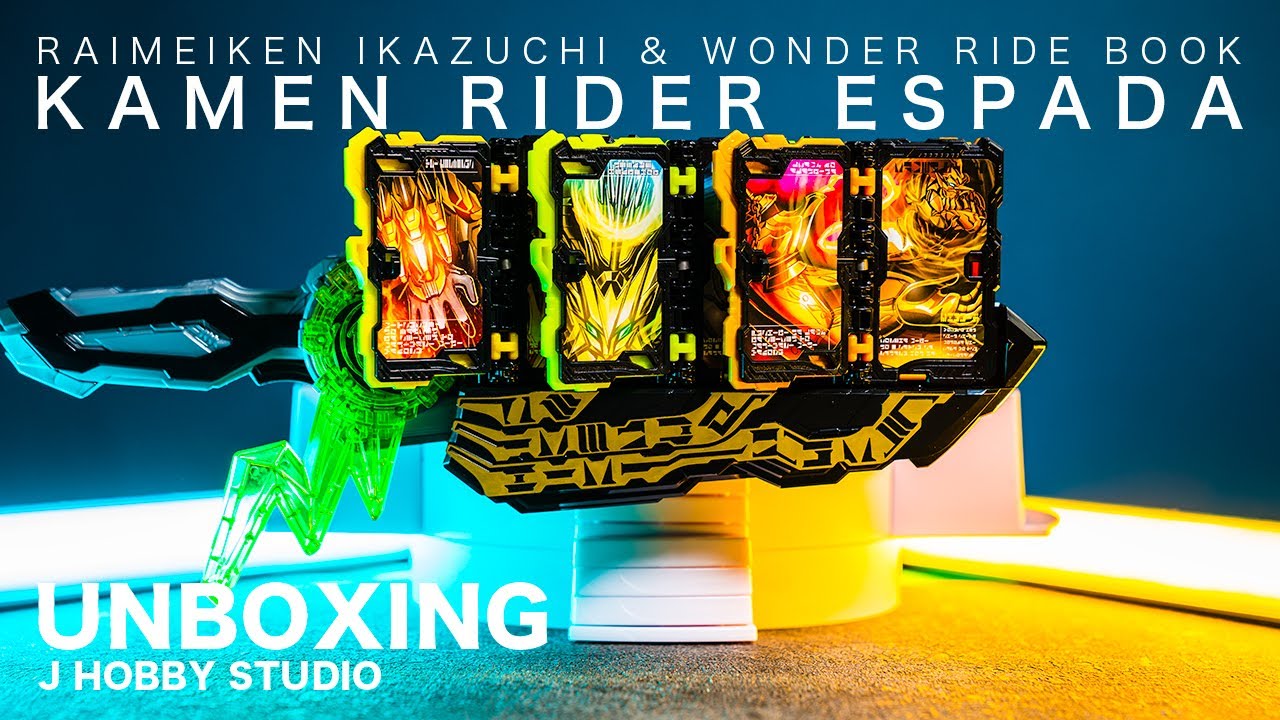 Kamen Rider Espada DX Raimeiken Ikazuchi / ASMR Unboxing and Henshin Sound (English Sub)