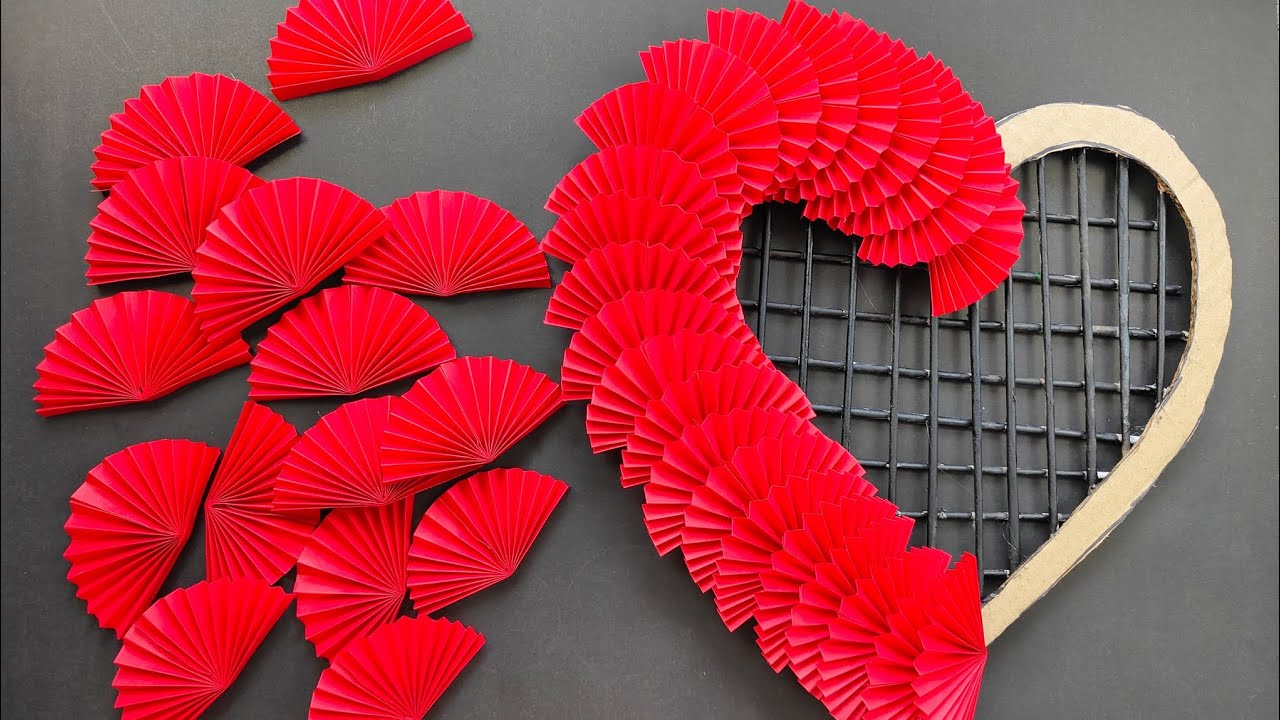 Amazing Heart Wall Hanging Ideas/Paper Craft For Home Decoration/Paper Wall Hanging/Wallmate/Craft |