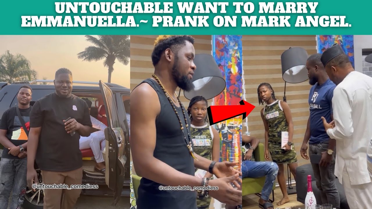 UNTOUCHABLE PRANK MARK ANGEL OF MARRYING EMMANUELLA.~ EPIC REACTIONS.