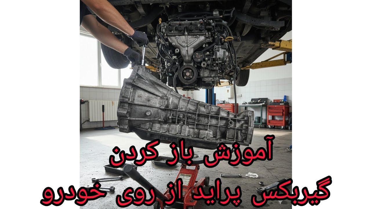 آموزش باز کردن گیر بکس پراید از روی خودرو 