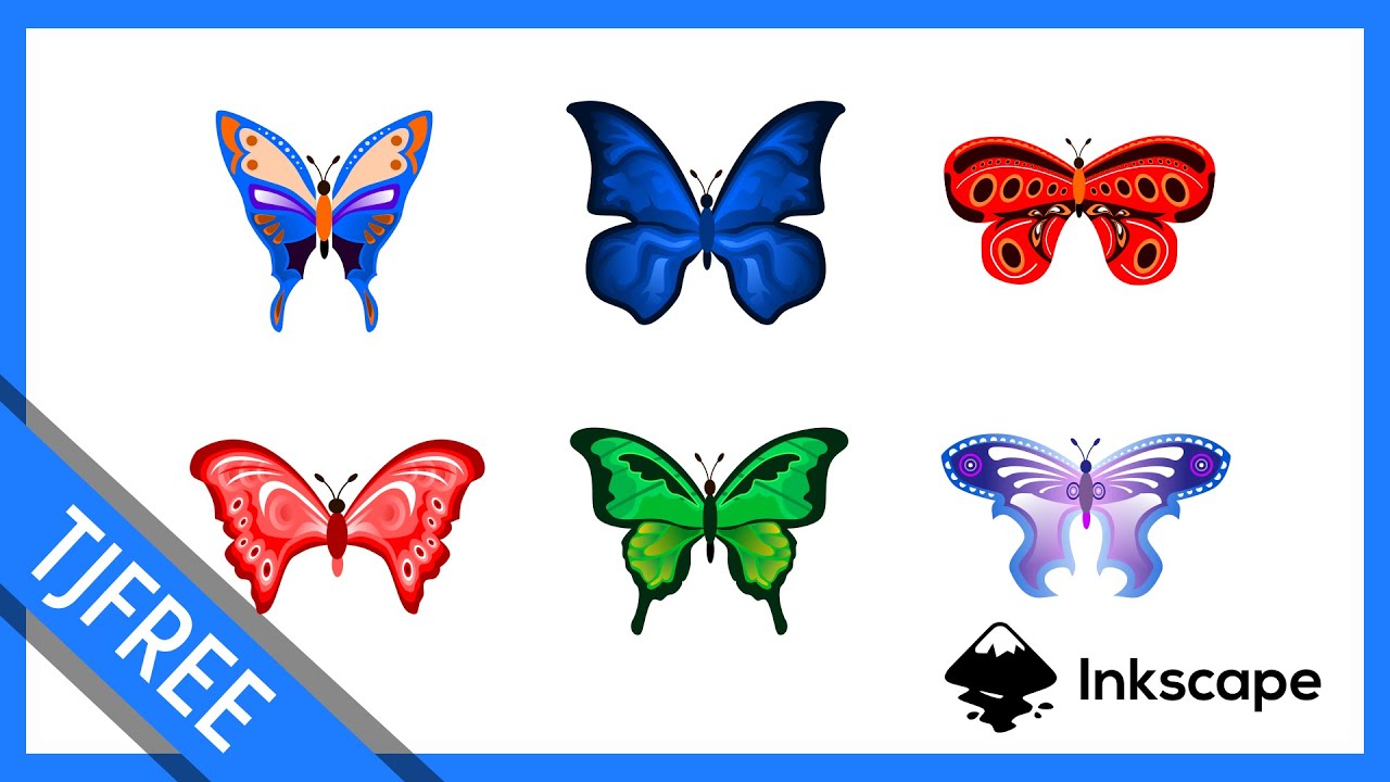 Inkscape 1.0 | Нарисуйте бабочку