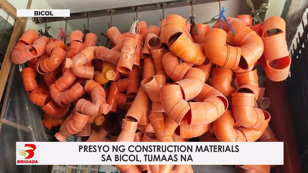 Presyo ng construction materials sa Bicol, tumaas na