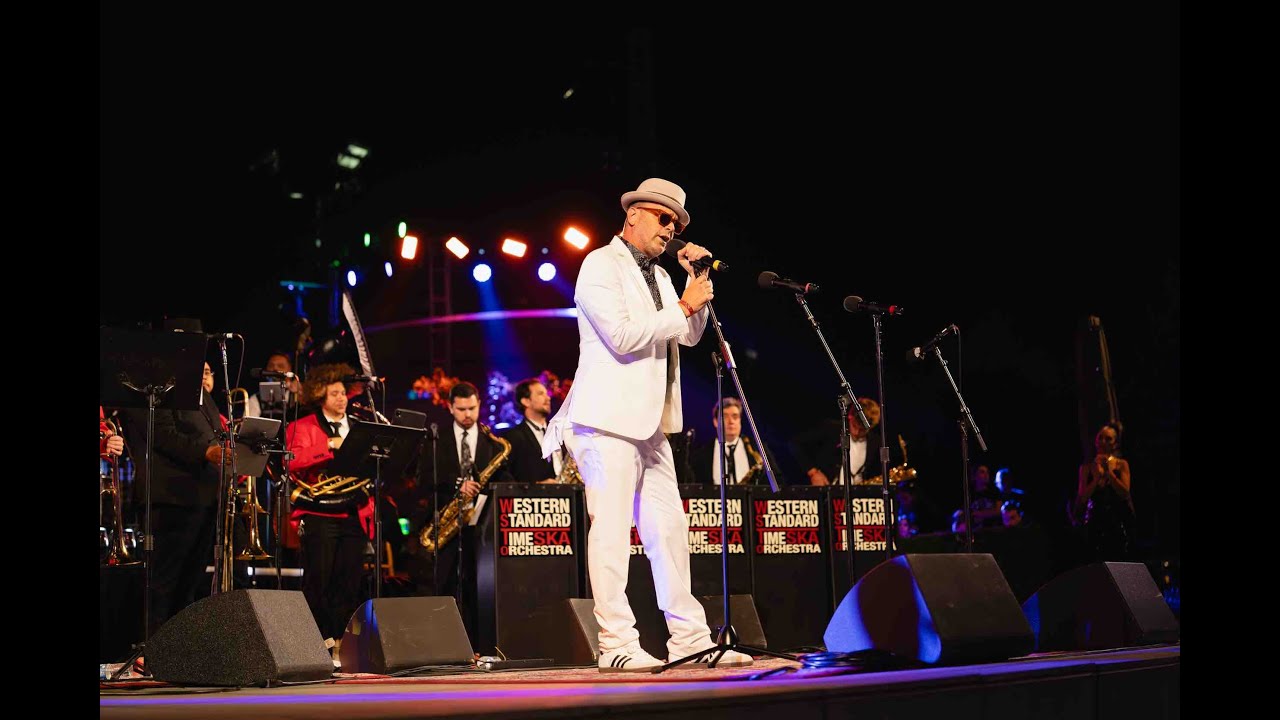 Western Standard Time Ska Orchestra perform live at Grand Performances at Latin Goes Ska in DTLA