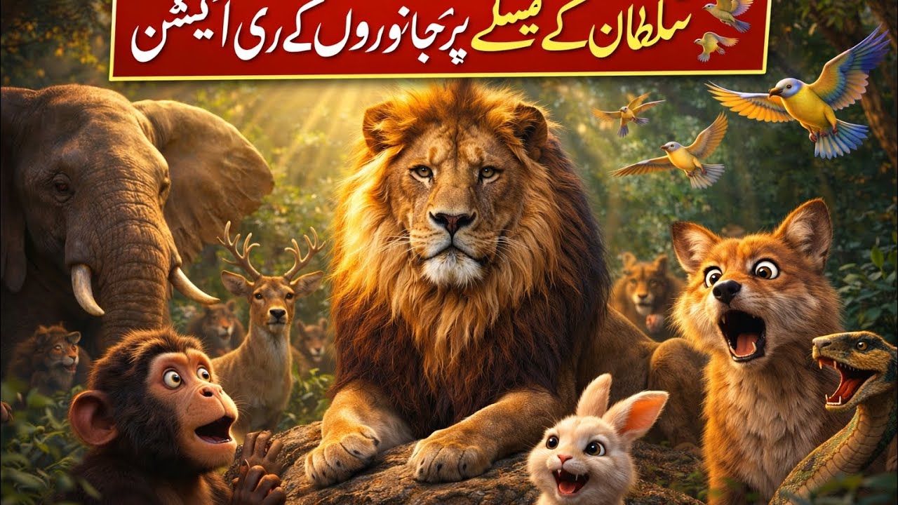 Animals’ Shocking Reaction to Lion Sultan’s Decision 😱 | Emotional Jungle Story episode 3