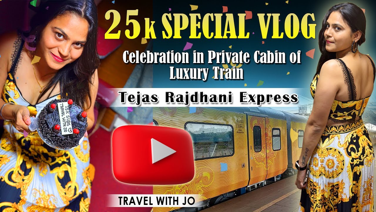 Delhi to Mumbai in 1st AC Private cabin of Tejas Rajdhani ❤️ 25 k subscribers celebration 🎉 vlog