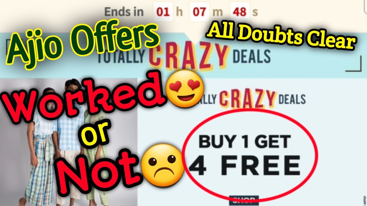 How to Order Ajio Buy 1 Get 4 Free😱 Offer|| ఒకటి కొంటే నాలుగు ఫ్రీ🤩||Is it Worked🤔|| Review Test