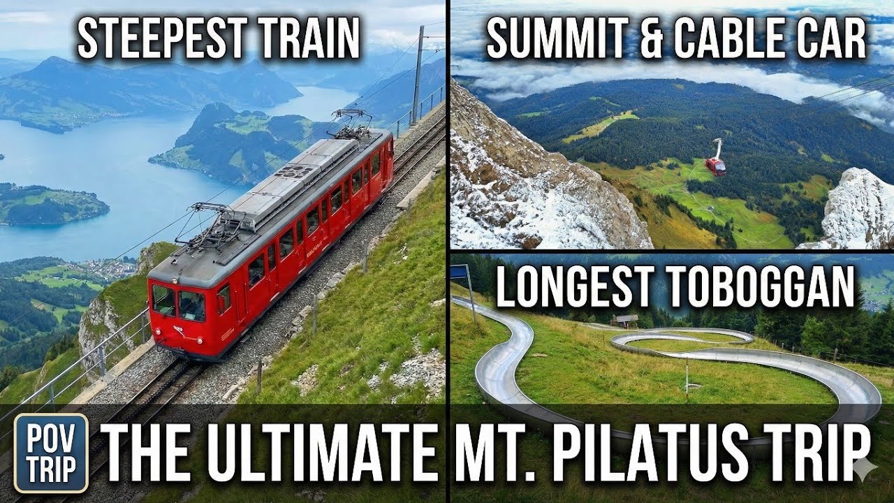 The Swiss Alps: Toboggans, Railways & Alpine Views [POV]