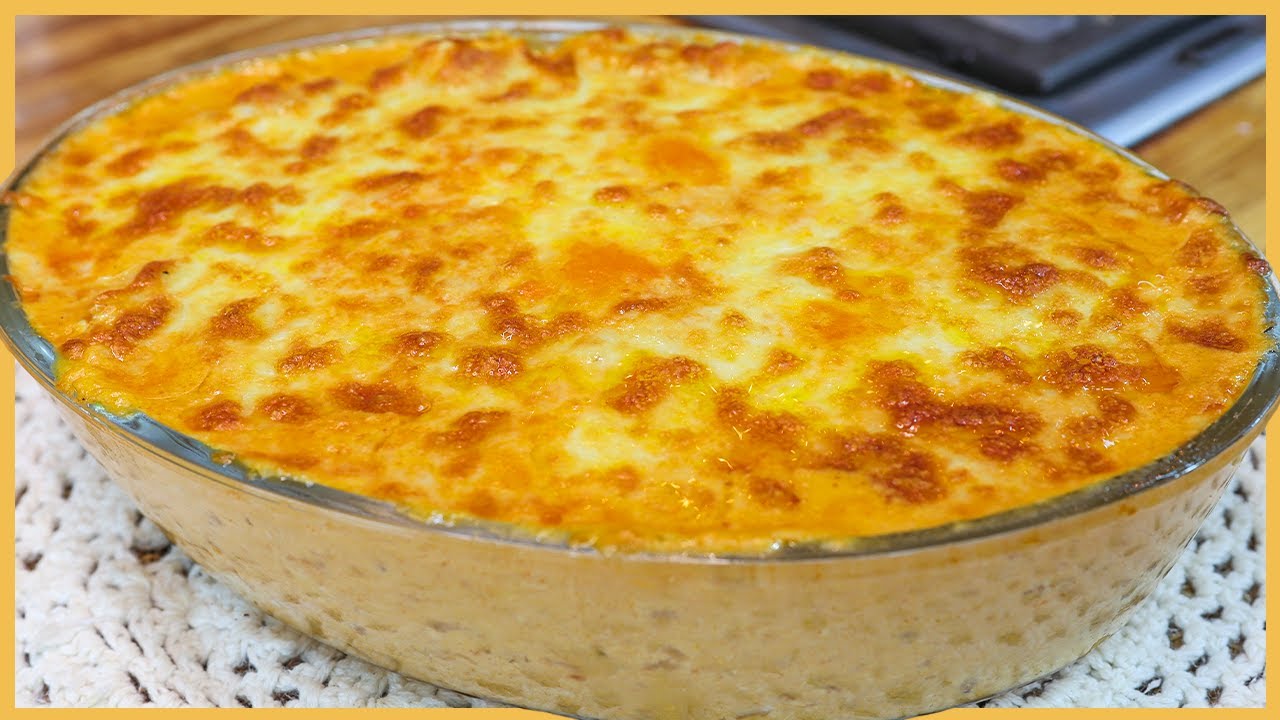 MUITO PRÁTICO E SABOROSO - FRANGO GRATINADO COM CREME DE MILHO - Receitas de Pai