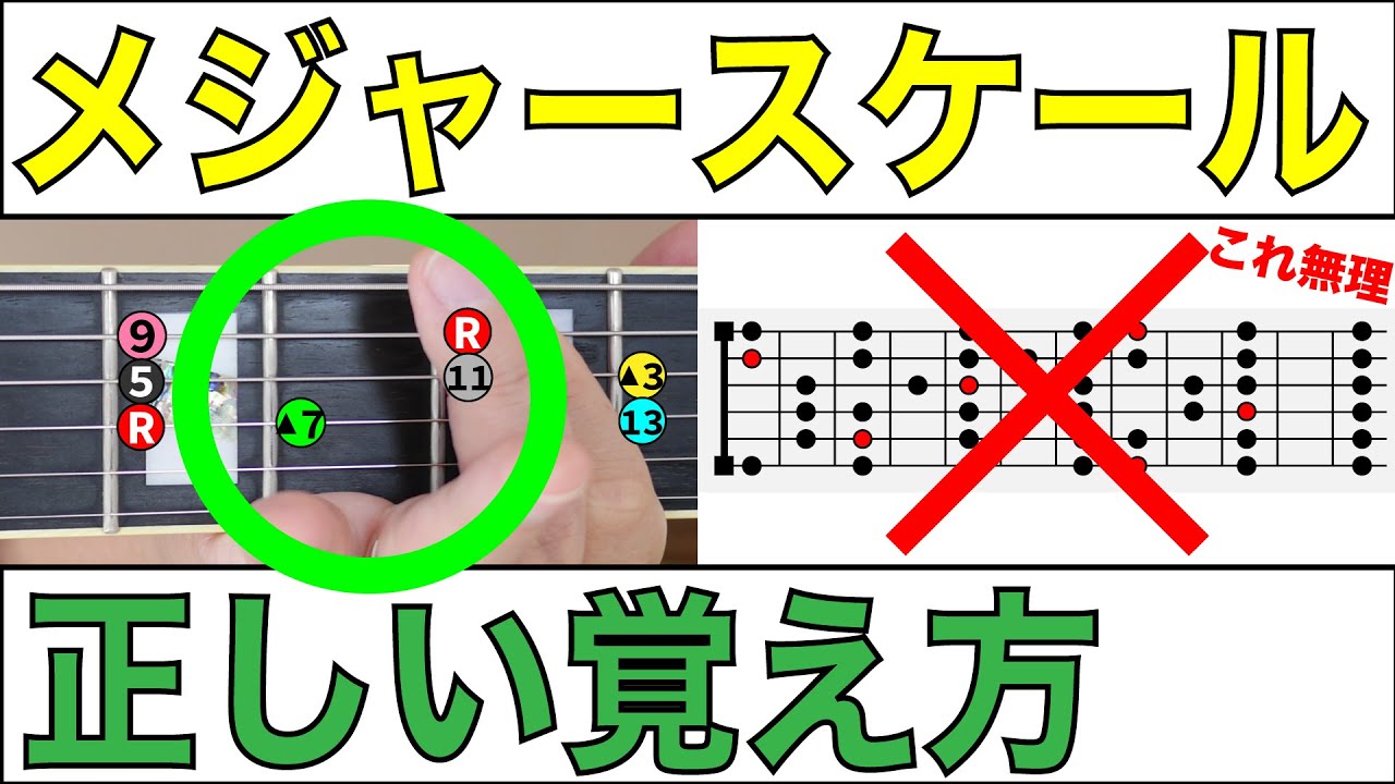 【メジャースケールの覚え方】初めてのメジャースケールはこう覚えよう！丸暗記は絶対ダメ！
