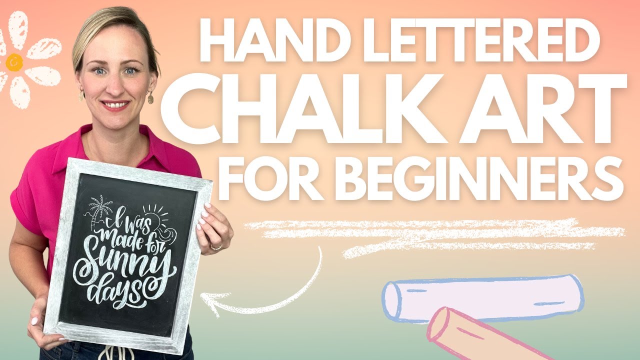 Live Chalkboard Lettering | Chalkboard hand lettering for complete beginners tutorial | Idea + Tips!