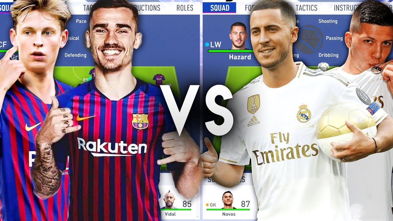 Barcelona 19/20 VS Real Madrid 19/20 - FIFA 19 Career Mode Experiment