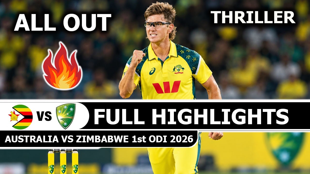 AUS vs ZIM 1st ODI Full Match Highlights 2026 | Australia vs Zimbabwe