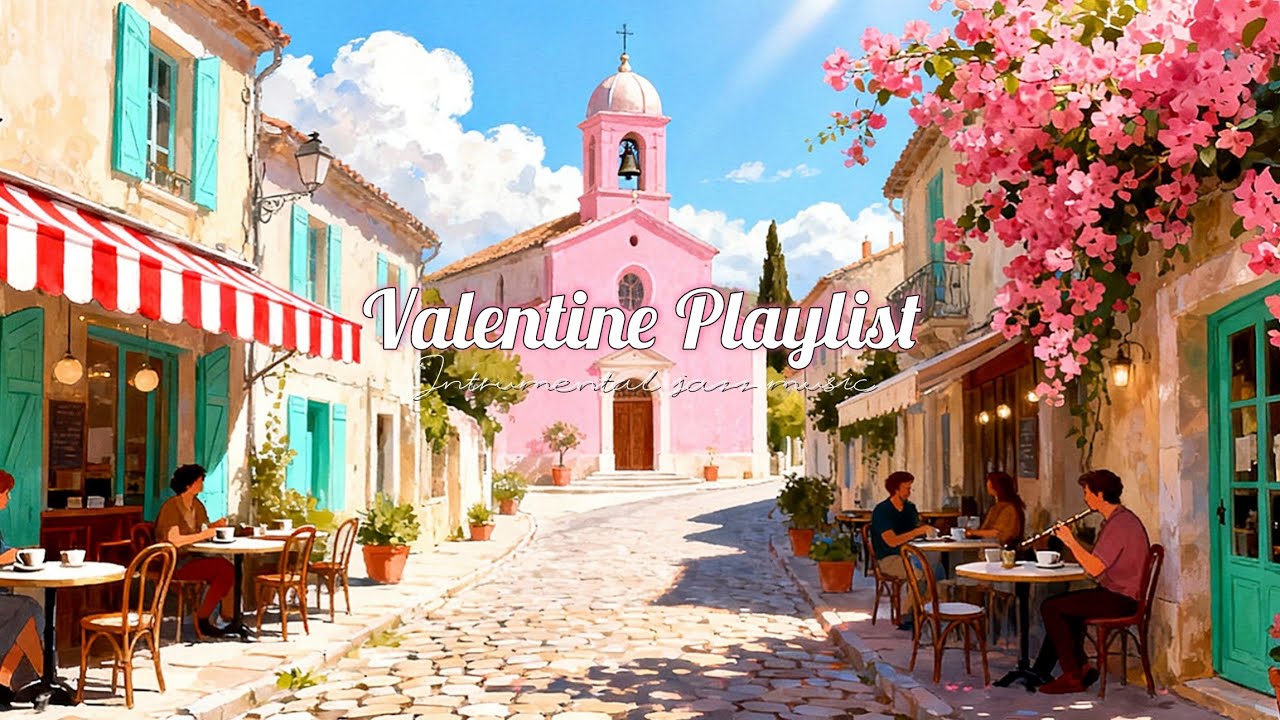 PARIS CAFE 🇫🇷☕ French Instrumental Music — Valentine Day Coffee Playlist | Guitar & Accordion