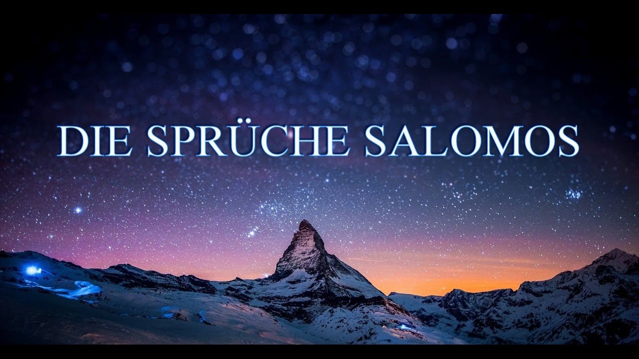 Die Bibel/Die Sprüche Salomos Bibel (Luther Übersetzung /AT 1964)