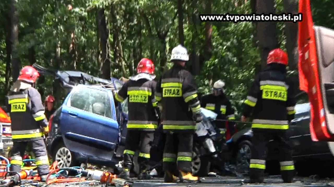 Tragiczny wypadek na trasie Praszka - Wieluń