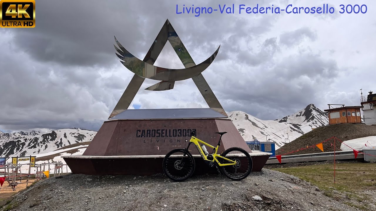 Livigno - Val Federia - Carosello 3000 | A Giugno con la neve! | E-Mountainbike Ride