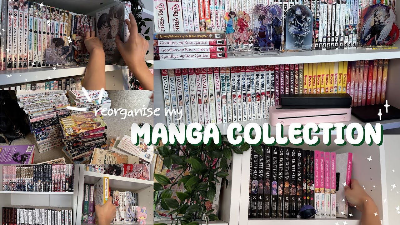 reorganise my 1800+ manga collection ✨ + new area for my light novels!