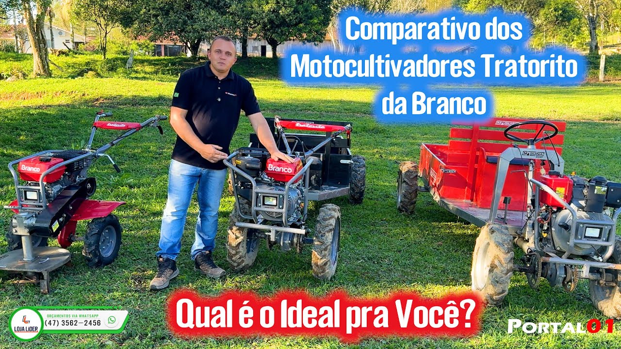 Comparativo dos Motocultivadores #tratorito da @Branco - A força que o Brasil precisa  - Qual é o Ideal pra Você?