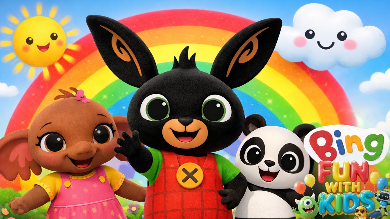 Regenbooglied 🌈 | Bing en zijn vrienden zingen | Kinderliedjes