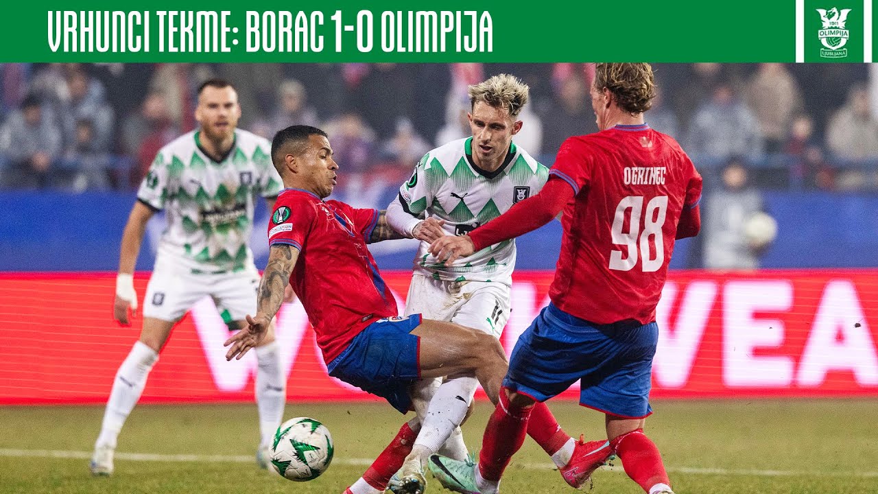 Vrhunci tekme: Borac 1-0 Olimpija