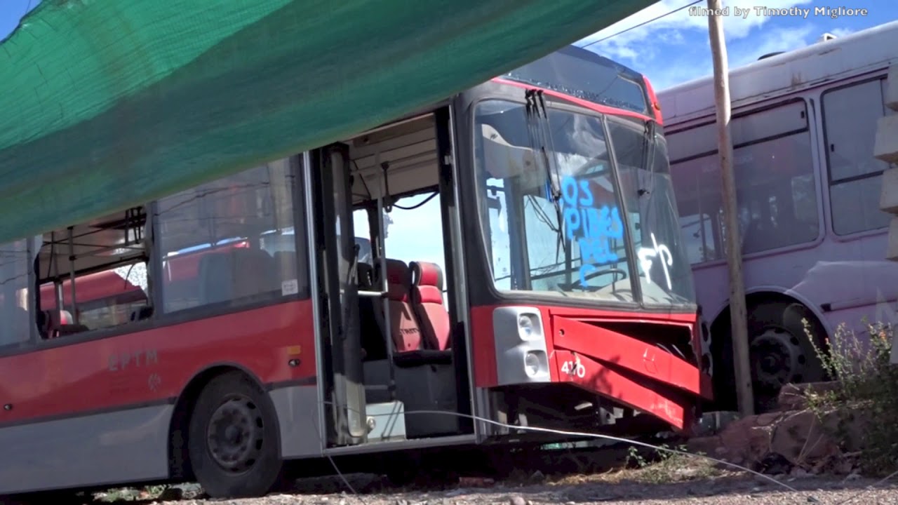 Abandoned Trolleybuses in Mendoza, Argentina - Trolebuses de Mendoza