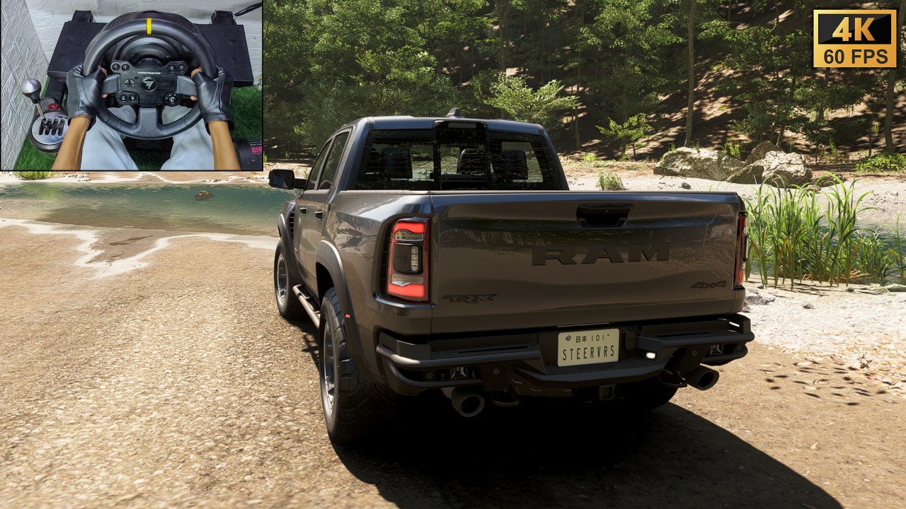 2024 Dodge Ram TRX Offroad - Forza Horizon 6 | Steering Wheel Gameplay