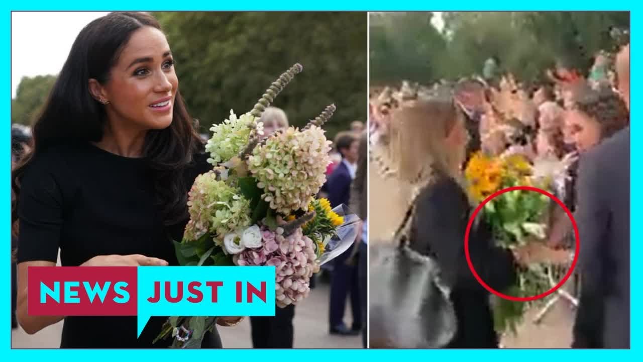 New Meghan Markle flower footage divides viewers after Duchess accused of &lsquo;rude&rsquo; act