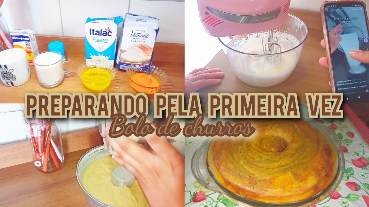 PREPARANDO BOLO DE CHURROS | LAR DA MARIA 🏡🍰