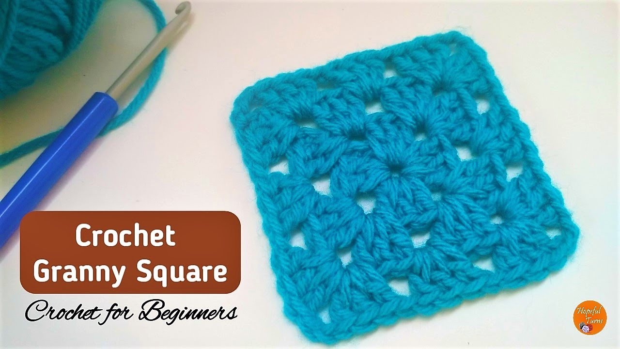 How to Crochet a Basic Granny Square for Beginners - Lesson 16